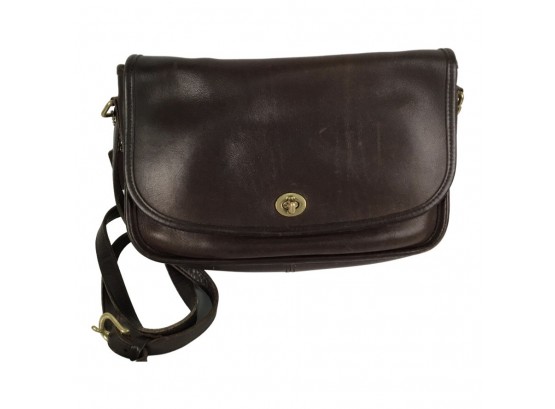 Classic Coach Brown Saddle Leather Bag