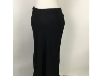 Wrapper Black Side Button  Long Skirt Size 9/10