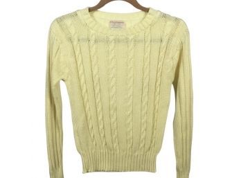 A. Peter Pushbottom New York Yellow Cable Sweater