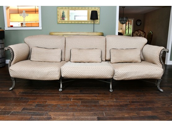 Lion Head Sofa With Cushions From Fortunoff