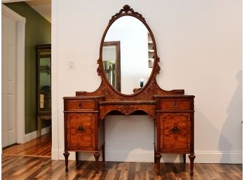 Antique Mirrored Vanity By Berkey Gay