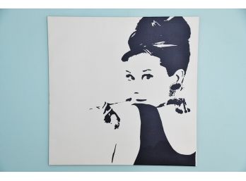 Audrey Hepburn Print On Canvas - Breakfast At Tiffany's