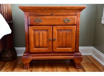 Pair Of Nightstands In Honey Finish By Kimball