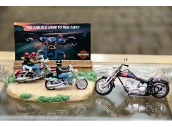Harley Davidson Motorcycles Limited Edition Figurine Display Lot
