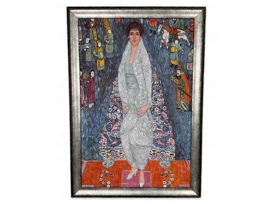 Portrait Of Baroness Elisabeth Bachofen-Echt Oil On Canvas Print By Gustav Klimt
