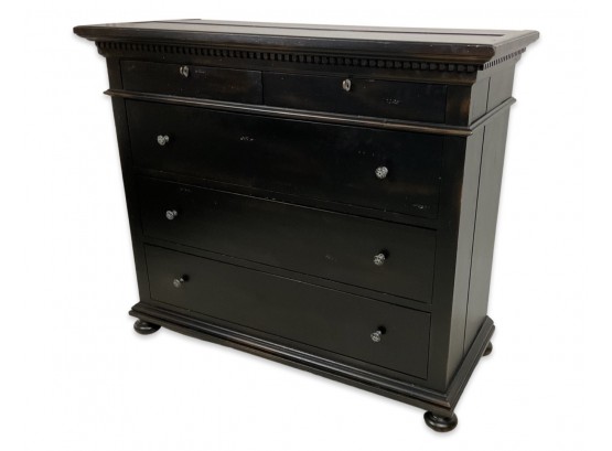 Restoration Hardware St. James Collection Antiqued Black 5-drawer Dresser Retail $2,350 (2 Of 2)
