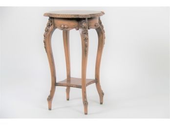 A Petite French Antique Gilt Wood Side Table
