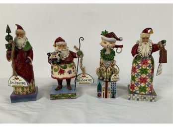 Collection Of Jim Shore Christmas Figurines