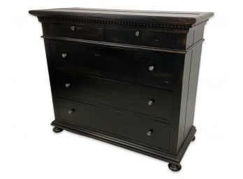 Restoration Hardware St. James Collection Antiqued Black 5-Drawer Dresser Retail $2,350 (1 Of 2)