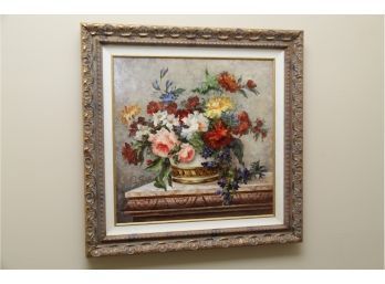 A Still Life Floral Oil Painting