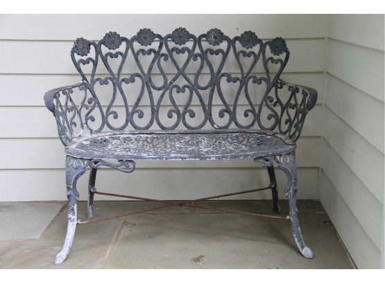 Wrought Aluminum Patio Bench