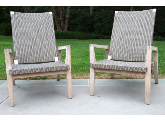 A Matching Pair Of Janus Et Cie Reclining Chairs  Paid $4800