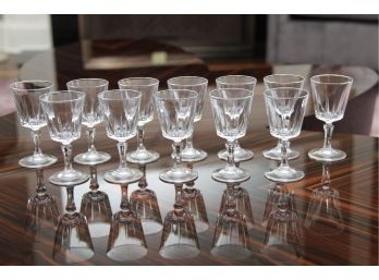 A Collection Of Vintage Crystal Aperitif Glasses
