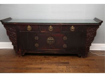 An Antique Asian Rosewood Sideboard