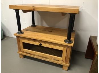 Custom Farmhouse Butcher Block Table With Under Storage Paid $5,500