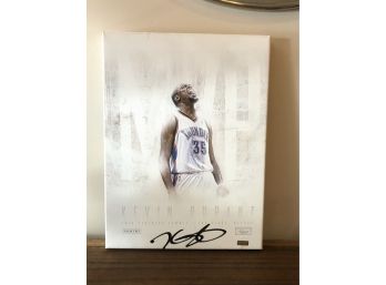 Kevin Durant Signed Panini Canvas Art