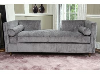 A Custom Upholstered Kravet Open Back Sofa Paid $7900