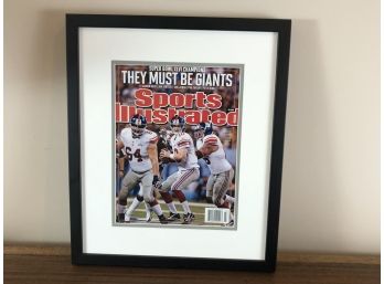 Feb 2012 NY Giants Sports Illustrated Framed Magazine