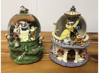 A Pair Of Disney Snow Globes