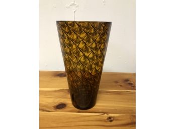 A Rootbeer Glass Colored Vase