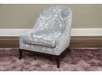 A Custom Lillian August Chenille Fabric Side Chair Paid $2200