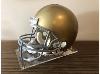 Norte Dame Fighting Irish Gold Football Helmet