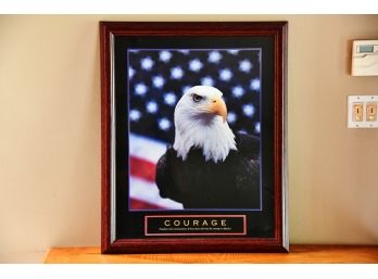 A Framed Bald Eagle 'Courage' Print