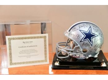 A 2007 Dallas Cowboys Riddell Helmet With Team Signatures FT Tony Romo, Jason Witten And Big Time Stars COA