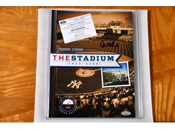 A Pressbox Legends The Stadium 1923-2008 Sports Magazine Signed By Don Mattingly With COA 3283000
