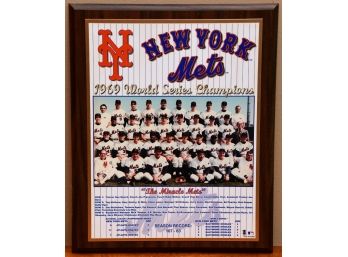 A 1969 New York Mets World Series Plaque
