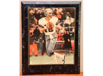 A Signed Photograph Of Roger Staubach
