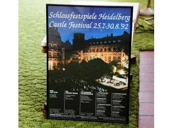 Schlossfestspiele Heidelberg Castle Festival Framed Poster Print