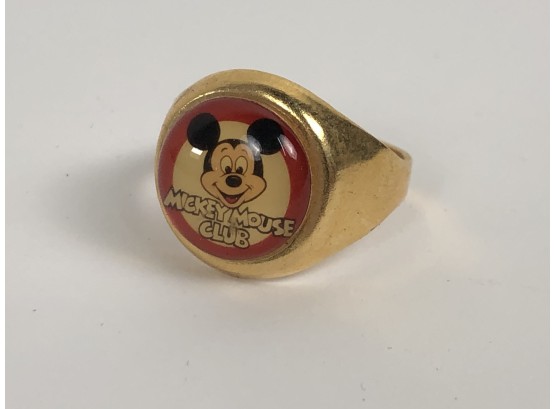 1970's Vintage Mickey Mouse Club Ring