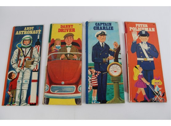 Vintage 1968 Golden Busy People Books