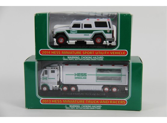 Pair Of Hess Miniature Truck Collectibles