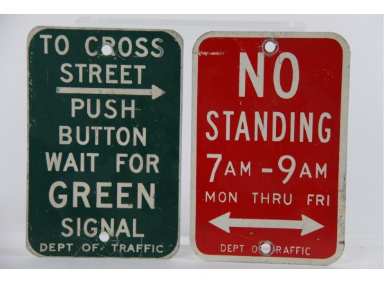 Department Of Traffic Street Signs