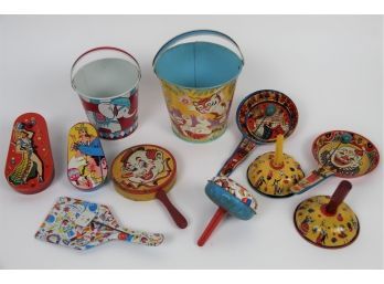 Collection Of Vintage Circus Noisemakers
