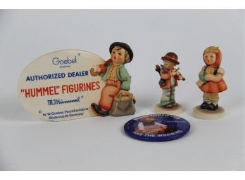 Hummel Figurines & Pin Back