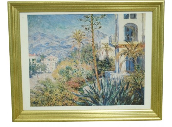 Villas In Bordighera By Claude Monet Framed Print