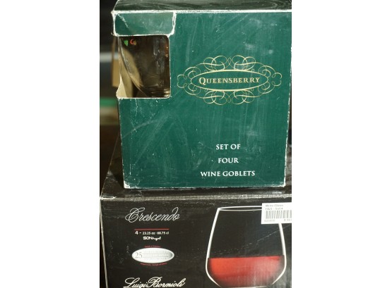 Set Of Wine Glasses Including Queensberry And Crescendo