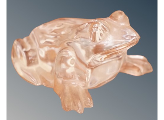 Waterford Crystal Frog Paperweight