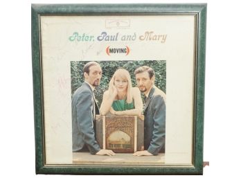 Signed Record Jacket Of Peter, Paul, And Marry With Record