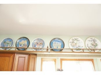 Set Of 6 Decorative Plates Including Limoge And Edward Marshall Boehm