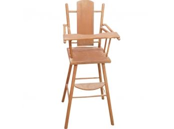 A Vintage Wood High Chair For Dolls