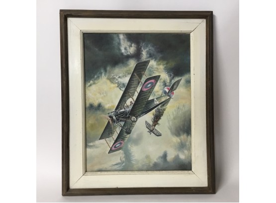 WWI Dogfight Original Oil Painting #2
