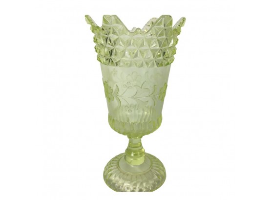 Green Vaseline Vase