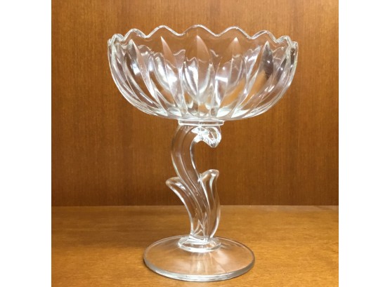 Cut Glass Candy Compote Dish