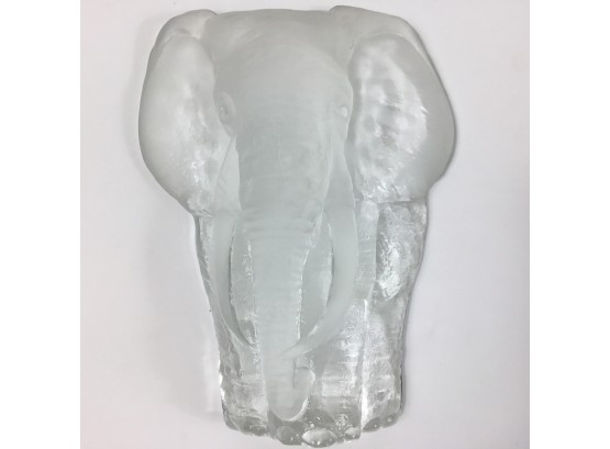 Royal Krona Sweden Crystal  Elephant  By Mats Jonasson
