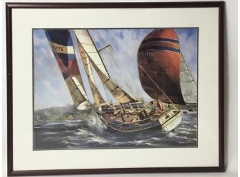 Sailboat Sea Wings Framed Print