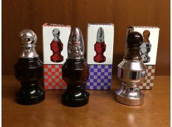 Avon Vintage Chess Pieces Aftershave Set Of Three
